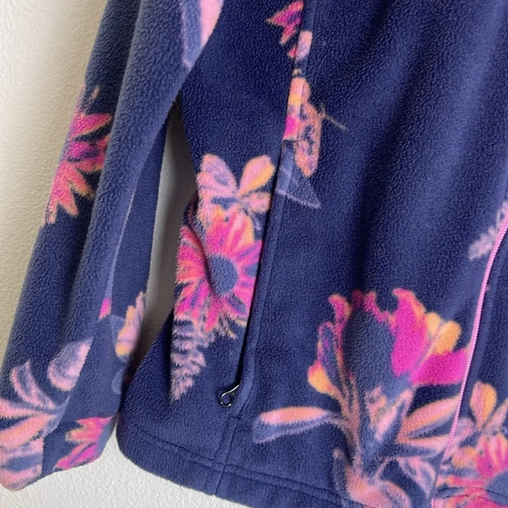 Columbia Castle Dale floral full zip fleece XL